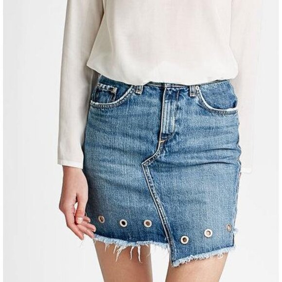 Rag & Bone Willow Eyelet Dive Skirt - Picture 1 of 11